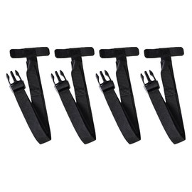 TANAX MOTOFIZZ Option Bag Fastening Belt Pack of 4 25 x 600mm Velcro Attachment Anti-Flapping MP-354 Black