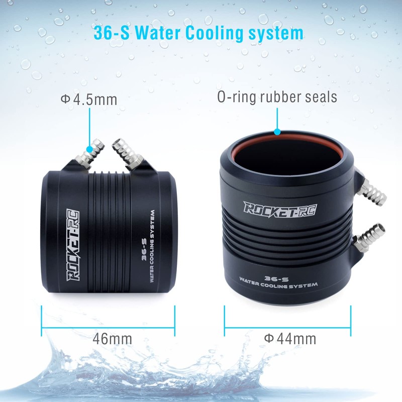 3680 Brushless Rc Boat Motor, Surpass Hobby 1500KV Brushless Motor