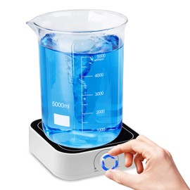 PRECIPETTE Magnetic Stirrer 500-3000 rpm 5L Laboratory Magnetic Stirrer Mixer Laboratory Stirrer 145 mm 5000 ml with 1 Stirring Fish Magnetic Stirrer