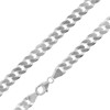 trendor Men's Bracelet Silver 925 Curb Width 7.8 mm Silver