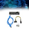 PCIE Riser Stable 8 FP Capacitors Gold Plated USB3.0 Interface