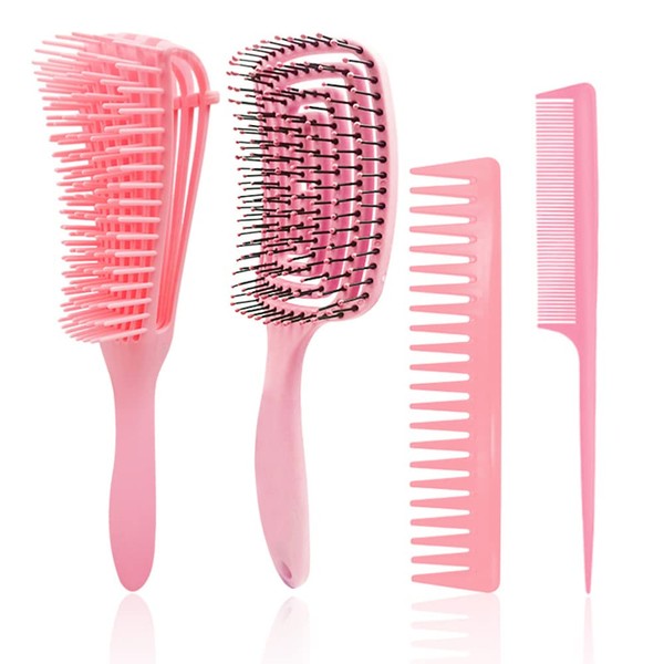Tiardey Hair Brush, Wide Tooth Comb for Curls for Thick