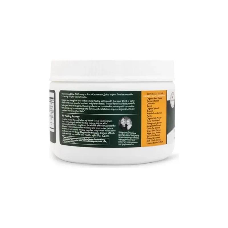Mighty Maca Mango Polvos Greens Sin Azúcar