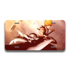 Ichigo Bleach Weatherproof Anime License Plate 6" X 12"