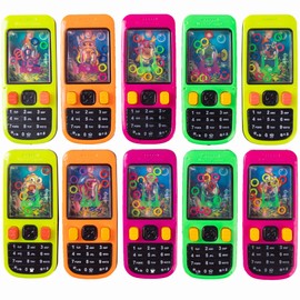 Nbguigdstr Handheld Water Game-10 Pcs Water Ring Game for Kids Handheld-Treasure Box Prizes-Party Favors Goodie Bags Stuffers-Birthday Class Favor-School Classroom Reward Prizes Bulk-4.2"