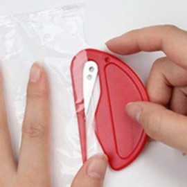 3 Pack Red Letter Opener with Sharp Blade, Wrapping Papers Cutter for Christmas Gift Wrapping, Paper Cutting Tool for Kraft Paper Roll Paper Scrapbooking Package Envelope Opener Cutter Cutting