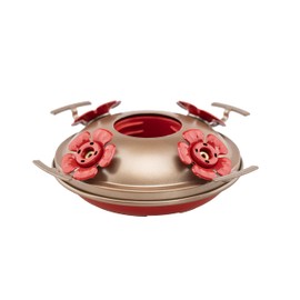 LaElvish Garden Upgraded Replacement Metal Base, Fits LaElvish Garden Hummingbird Feeders ONLY, No Leak No Rust, Safe for Hummingbird, Silver+Yellow Upgraded Base, Containing 1 Metal Base