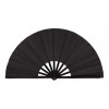 Oriental Abanico Pericón Grande Artístico, Color Negro, 5 Piezas