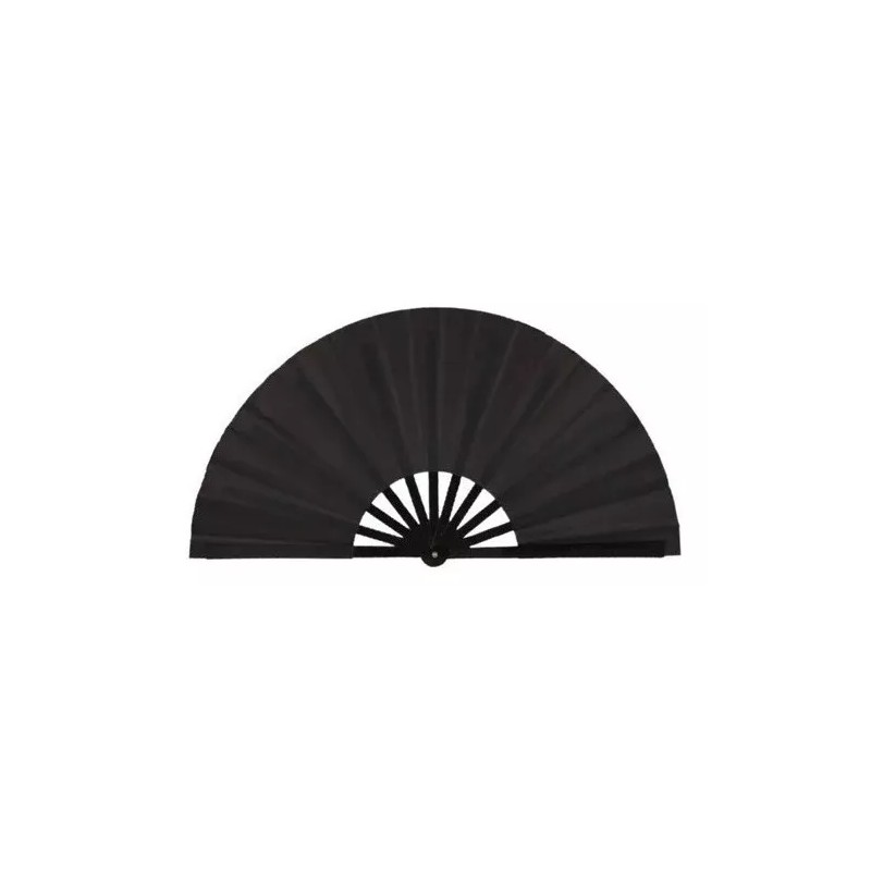 Oriental Abanico Pericón Grande Artístico, Color Negro, 5 Piezas