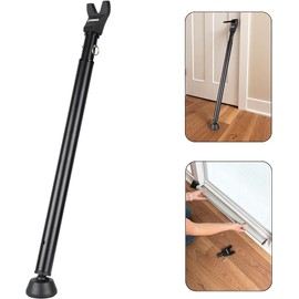 BRINKS Door Security Bar - Adjustable Brinks Door Security Bar for Travel, School, Dorm and Home - Door Jammer for Hinged Doors and Sliding Door Security – Black