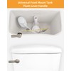 Hibbent Universal Metal Front Mount Toilet Handle Replacement Kit, Brass