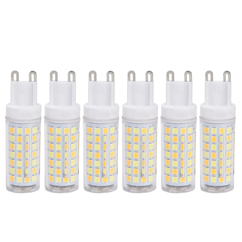 6pcs 90LED G9 Light Bulb 9W 220V Dimmable Soft Warm