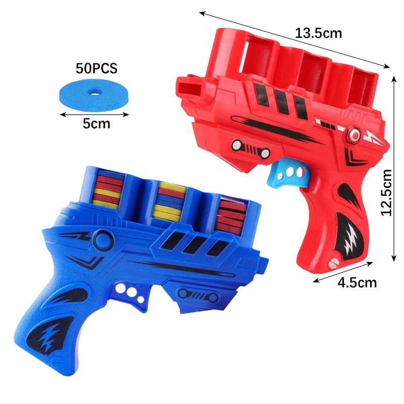 2PCS Foam DiscLauncher, Disc Launcher, Continuous Shooting Flying Disc Launcher,