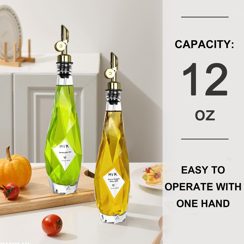 MUVEKA Olive Oil Dispenser Bottle for Kitchen