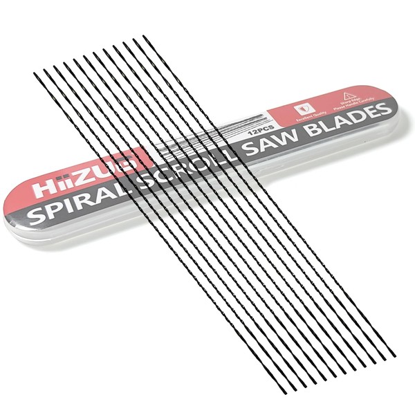 Spiral Scroll Saw Blades Plain End 5 Inch, #3 Metal