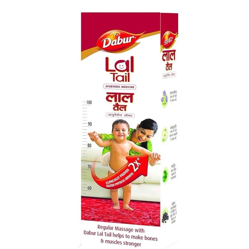 Dabur Lal Tail Ayurvedic Baby Massage Oil Help Growth makes