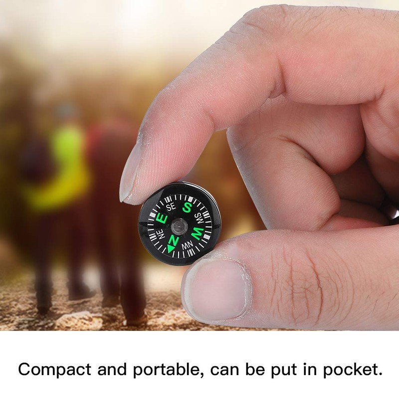 Mini Compass 12 Pieces Pocket Compass Stability Portable Lightweight Camping