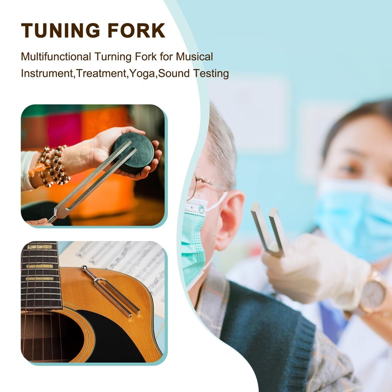 sourcing map Tuning Fork Set 9 Pcs Tuning Forks Aluminium