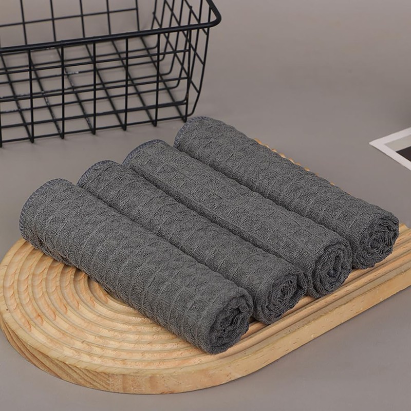Tongke Microfiber Barista Towels, 5 Pack 30x30CM Cleaning Towels for