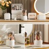Bingobang Makeup Organiser Brush Holder 360 Rotating with Dustproof Lid,