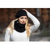 styleBREAKER classic beanie hat with rhinestone studs application, and rolled