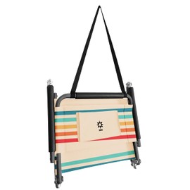 Neso Beach Chairs 2 Pack | Water Resistant with Shoulder Strap and Slip Pocket | Folds Thin (Rainbow, XL)