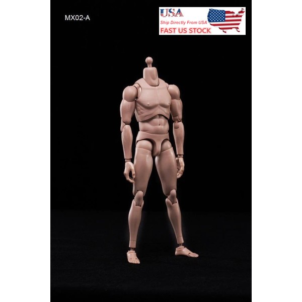 Unbranded US 1/6 MX02-A Europe Skin Male Muscle Body Model
