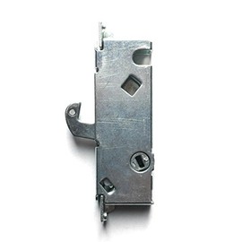 Sliding Door Mortise Lock, 45° Keyway, 3-11/16 in. Spacing, Steel Replacement Latch Lock for Patio Doors, by Essential Values