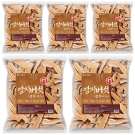 Domestic sliced ​​reishi mushroom slices 500g (5 pieces) Grade A reishi / 국산 절편 영지버섯 슬라이스 500g 5개 A급영지