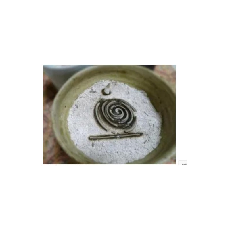 Tenendo Incense Burner Gray, White, 2.8 oz (80 g), Size:
