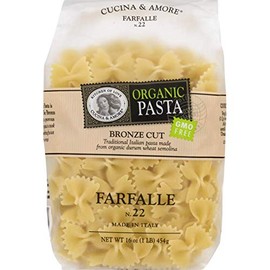 Organic Bronze-Cut Farfalle Pasta - 4 Pack