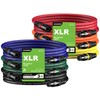 Aokeo XLR Cables 3FT 6 Pack, XLR Male to Female