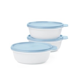 Tupperware Modular 2.5 Cup 3-Bowl Food Storage Set With Lids - Dishwasher Safe & BPA Free - (3 Containers + 3 Lids)