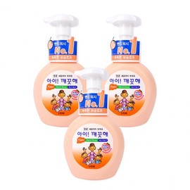 I Kkaekkeuthae Peach Scent Foaming Hand Wash for Kids (250ml Bottle, 3-Pack) Moisture
