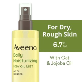 Aveeno Daily Moisturizing Dry Body Oil Mist Oat & Jojoba Oil for Dry Skin 6.7 Oz