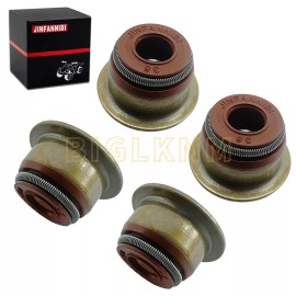 JINFANNIBI 4x Valve Stem Seals For EZGO 295cc 350cc 4 Cycle Gas Golf Cart Robin 1991 & up