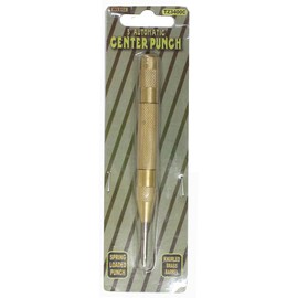 WEDGE Auto Center Punch | 5" (12.7 cm) | Brass & Steel | For Carpenters, Metalworkers, Jewelers, DIY & Education