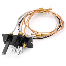 10002265 Propane Gas Pilot Assembly Kits For Majestic, Temco, Vermont Castings, Monessen Gas Stove & Fireplaces, SRV10002265 3-Way Pilot Assembly with Thermocouple Thermopile Replacement Parts
