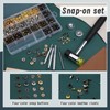 320 PCS Leather Rivets Kit, Leather Snap Fasteners, Snap Button