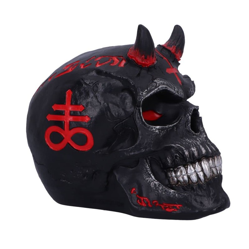 Nemesis Now James Ryman - Calavera Infernal, Negro, 20 cm