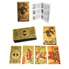 YIMINGOUFEI Tarot Card Deck 78 Cards Gold Foil Embossed Medieval