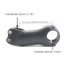 Alfa Pasca Carbon Handlebar Road Bike Stem 17 Degree Carbon