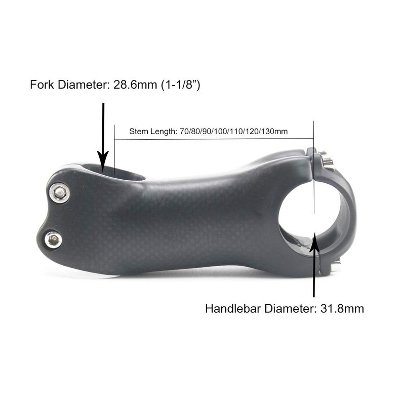 Alfa Pasca Carbon Handlebar Road Bike Stem 17 Degree Carbon