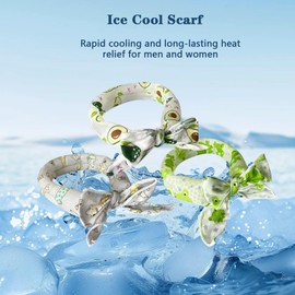 Cooling Neck Wrap – Ice Crystal Cooling Towel for Fast Cooling Relief, 5-Pack for Outdoor Activities, Camping, Running, Gym, Beach Travel (4PCS-Animal)