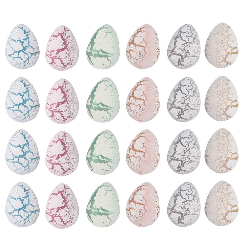 Pack of 24 Dinosaur Eggs Toy, Easter Dinosaur Eggs Hatching