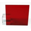 1/4" (6mm) Dark Red Translucent Acrylic Plexiglass Sheet 12"x12" Cast