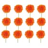 Gasper Set of 12 Artificial Gerbera Orange Height 60 cm