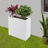 TFCFL Metal Rectangular Planter Box,Galvanized Steel Long Box Planter Outdoor
