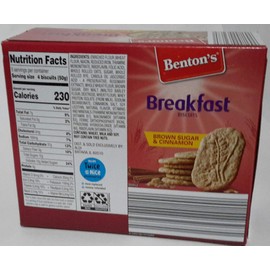 Benton's Breakfast Biscuits, Brown Sugar and Cinnamon - 8.8 OZ - 5 Packs of 4 Biscuits