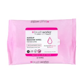 Brushworks Makeup Remover Wipes - 25 Sheets
